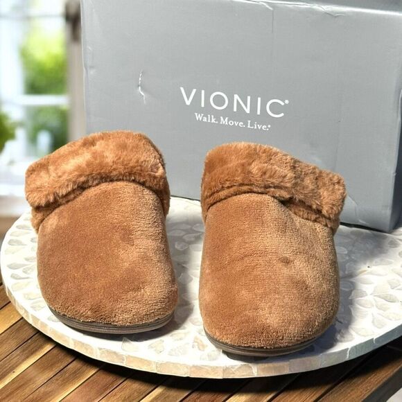 Vionic Marielle Terry Adjustable Orthotic Arch Support Slide Slippers Women’s Si - Picture 6 of 12